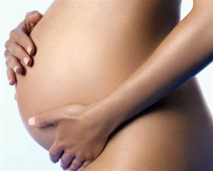 Opgezette buik tijdens zwangerschap
